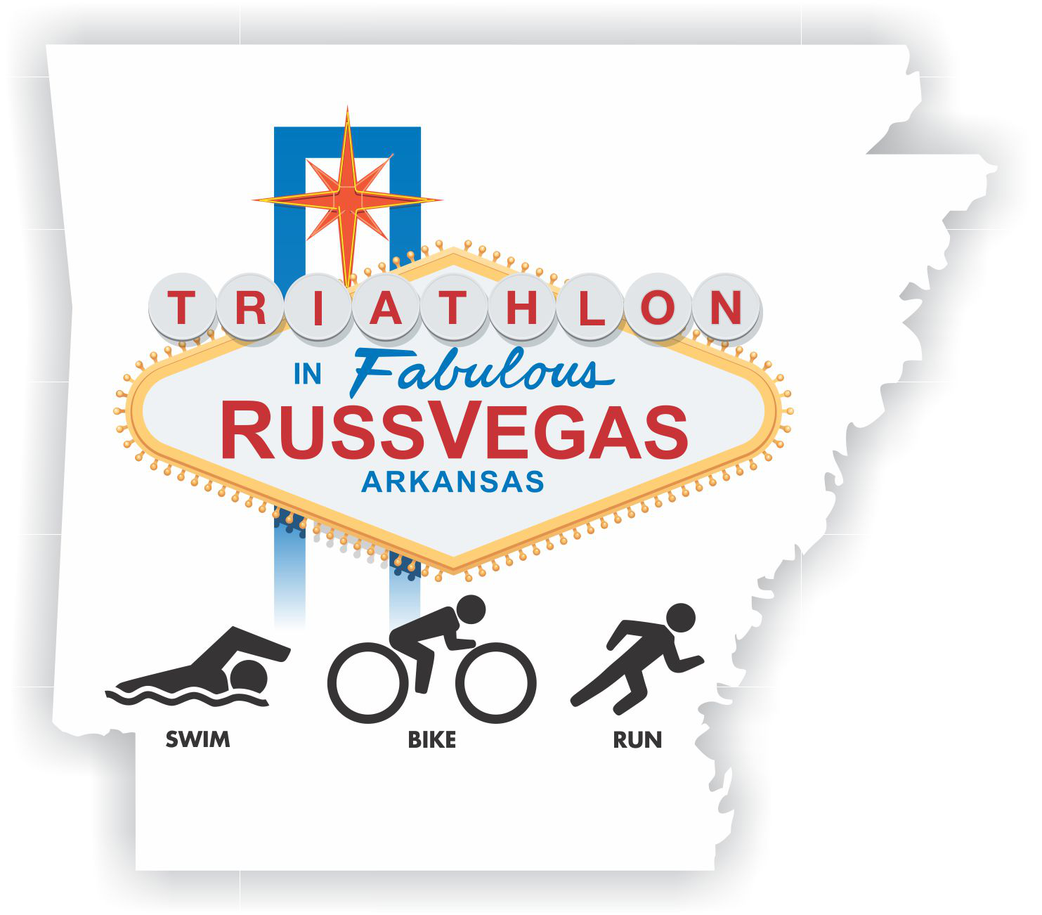 Russvegas Triathlon logo